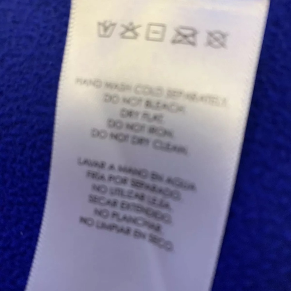 SPYDER FULL ZIP BLUE SWEATER JACKET Sz L 14/16 - Picture 9 of 12